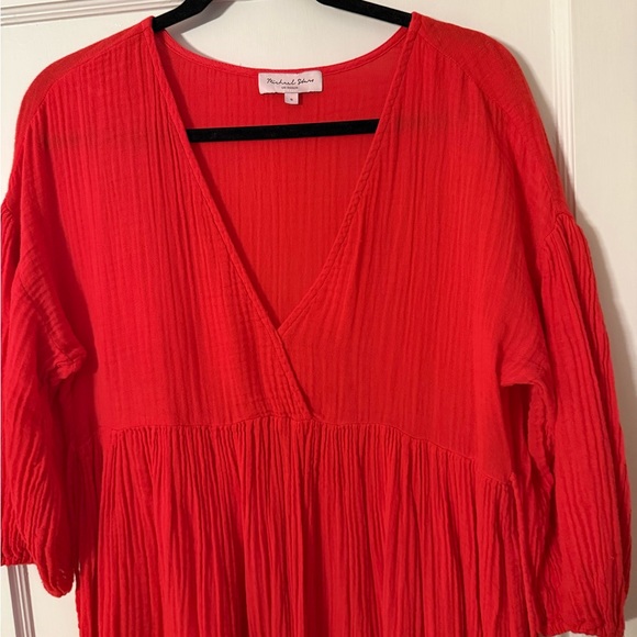 red long sleeve swing dress La DoubleJ Dresses Women